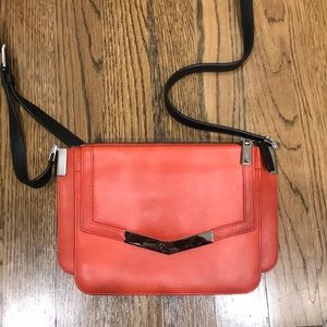 Time’s Arrow Red Leather Crossbody